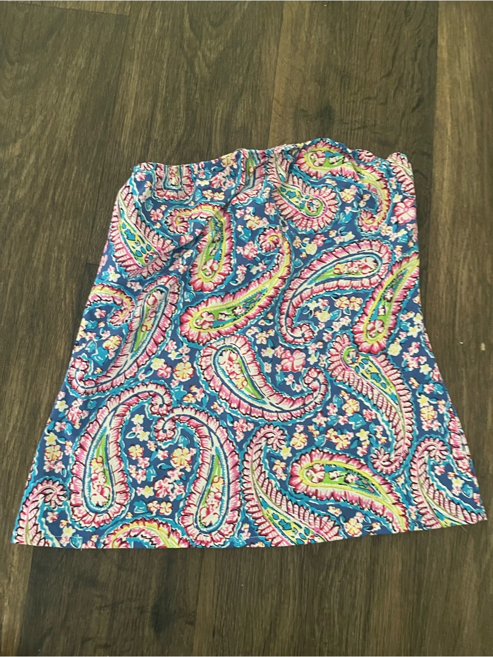 Palm Beach Girl Colorful Paisley Strapless Tube
